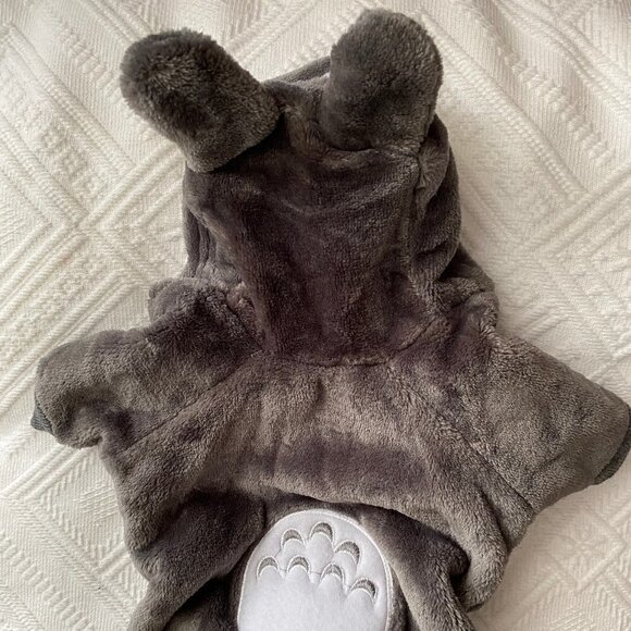 Pet Gray Fleece Warm Animal Hoodie - Picture 7 of 9